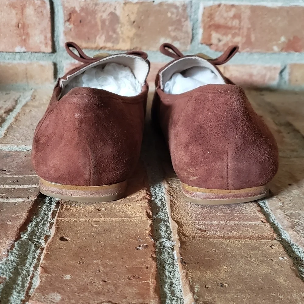 Kate Spade Brown Bow Loafers
